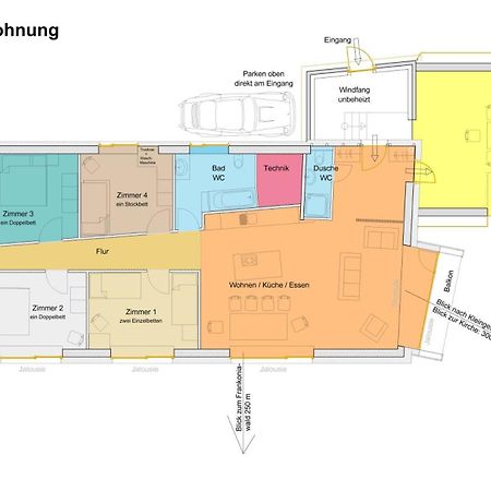 Apartmán Kubus 28A Gräfenberg Exteriér fotografie